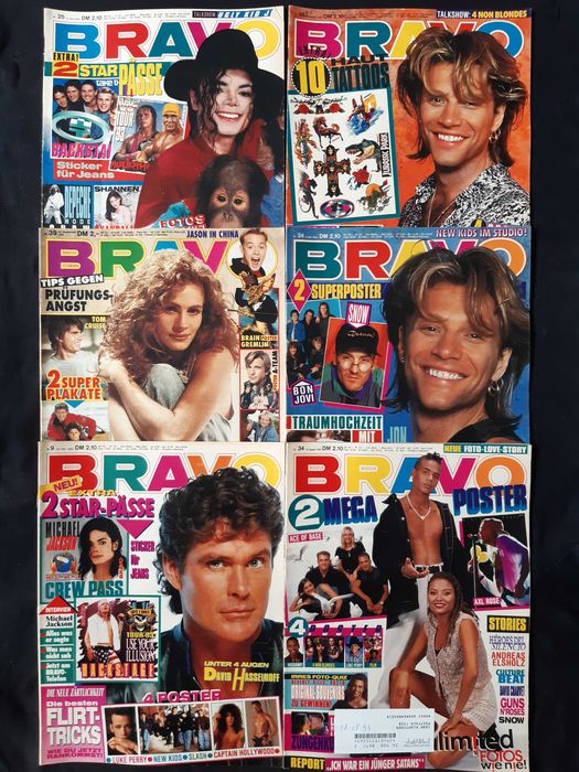 Голяма Колекция Стари Немски Списания BRAVO 163 Броя /1990 - 1994 год.