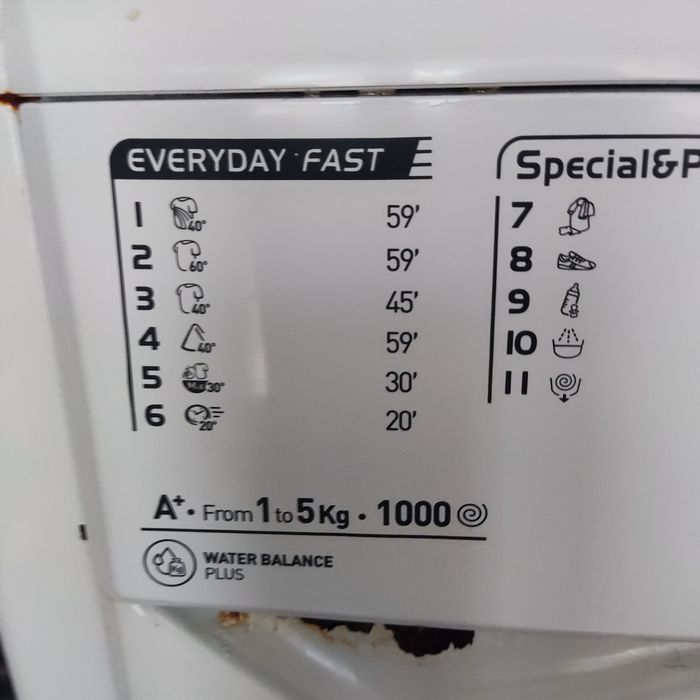 Пералня Indesit EWSD 51051 на части