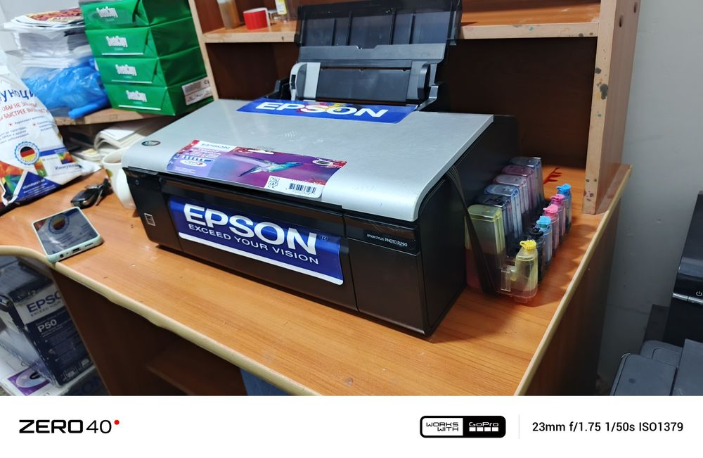 Epson6 ta rangli tezkor foto printer.Hama yeri Ishlaydi karopka dakume