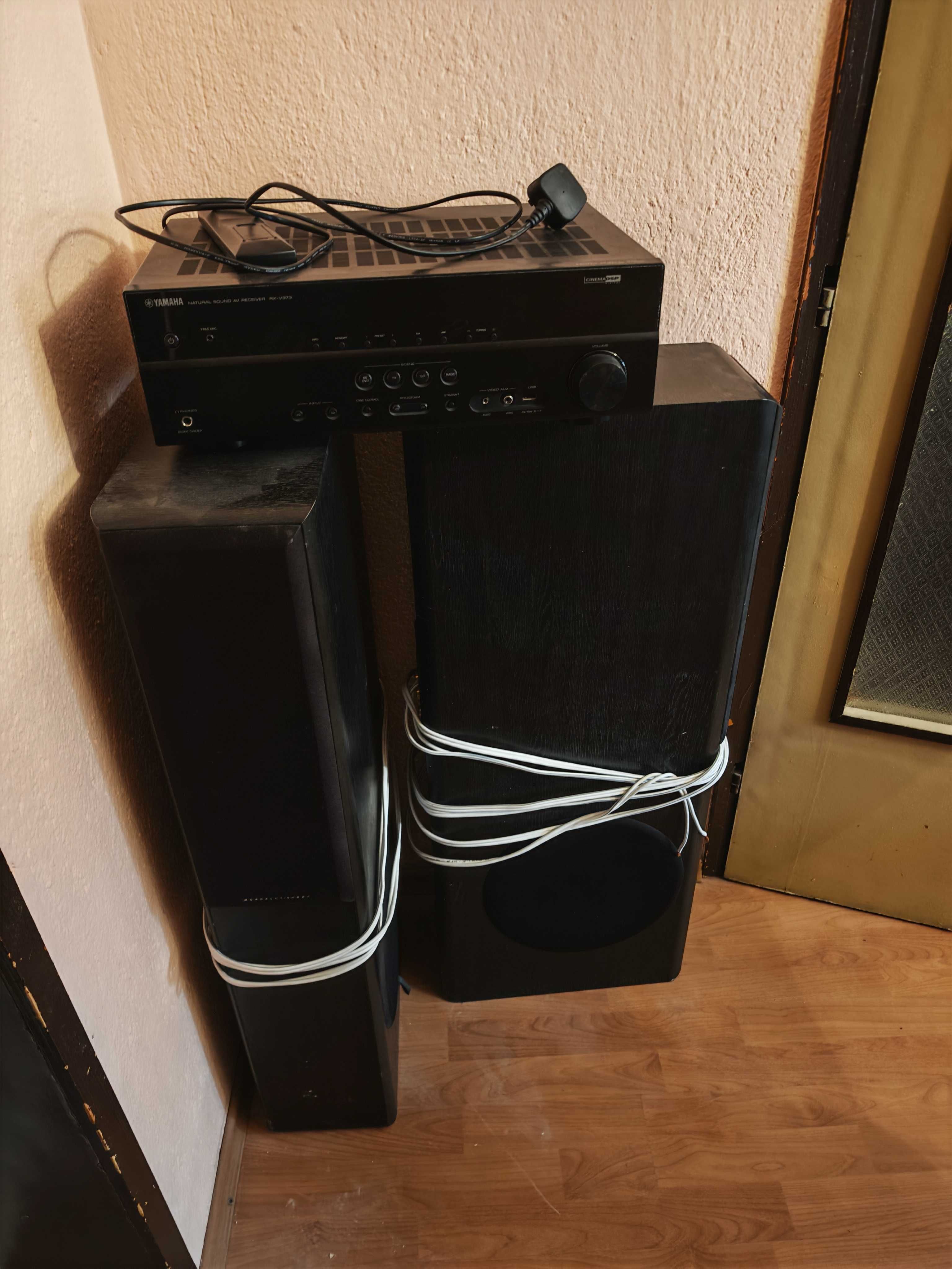 Ресийвър YAMAHA RX-V373. USB. HDMI. DOLBY + 2 колони