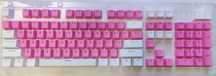 Taste 106 Keycaps roz-alb double shot PBT si incomplete rosii sau albe