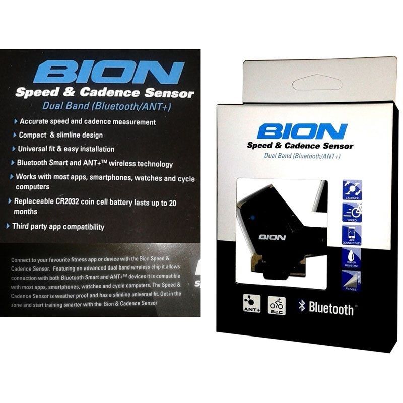 Senzor smart Bion viteza si cadenta, Bluetooth, Ant+ Negru