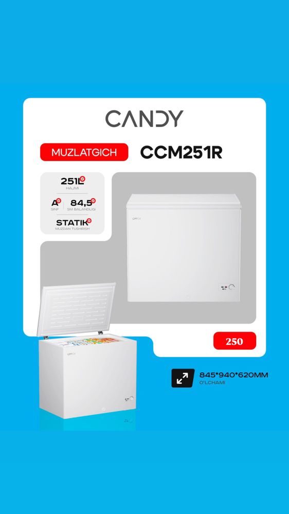 Марозильник Candy italia litr/251/301