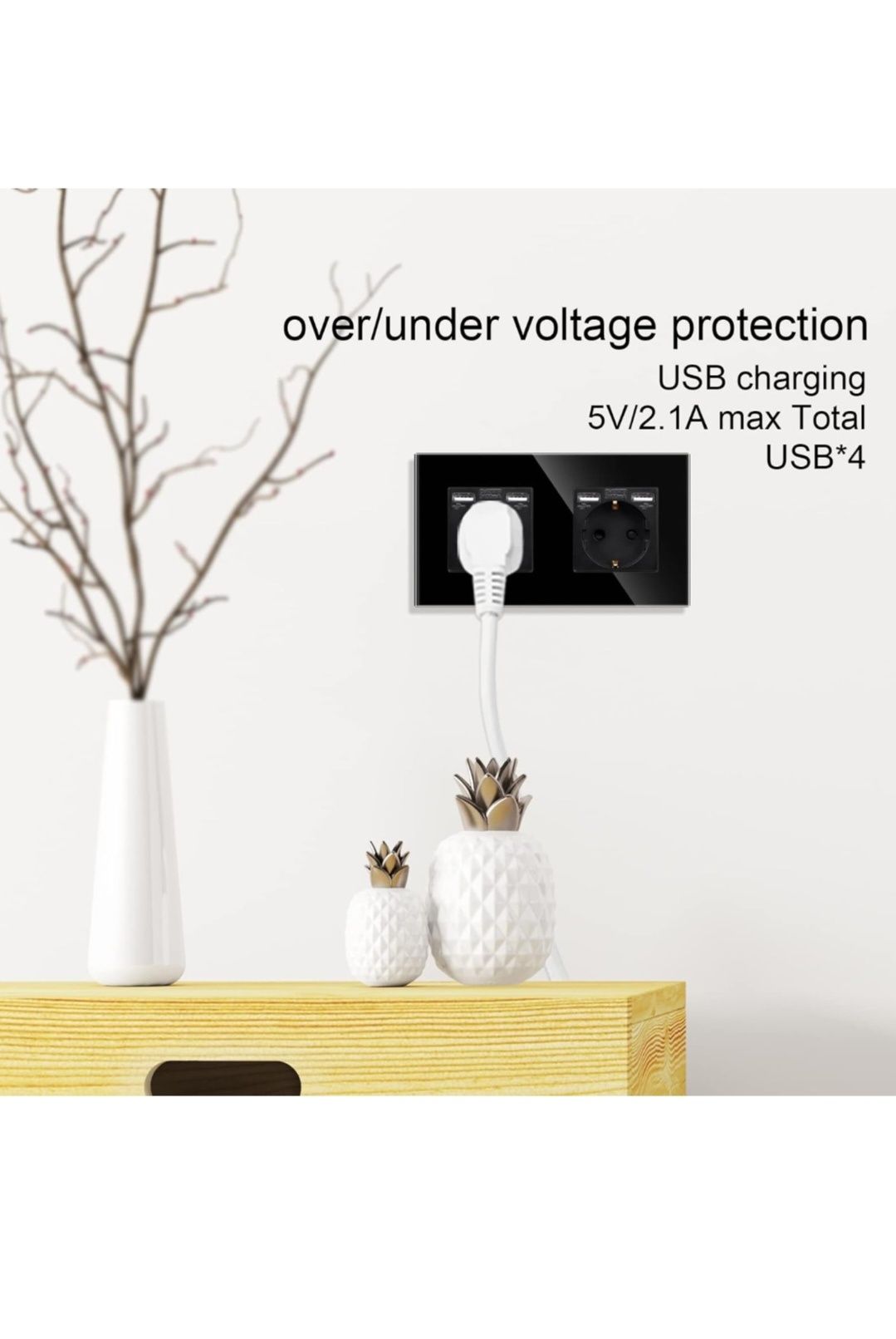 Set 2 prize duble cu usb cu rame din sticla