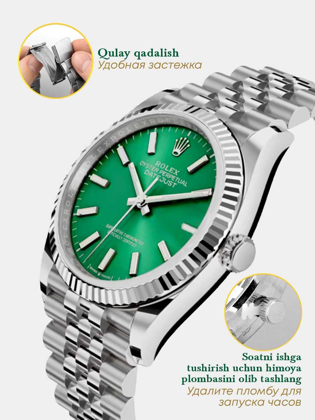 Rolex часы, soatlar erkaklar uchun rolex 1:1
