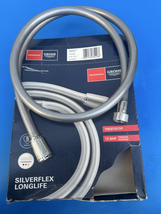 Душевой шланг GROHE Silverflex Longlife 1250 мм, хром