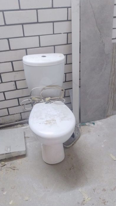 Отдам даром 1 дверь 60 см и унитаз.