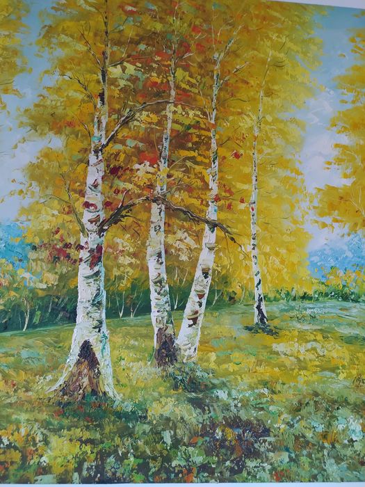 Tablou pictat în ulei cu efect 3D