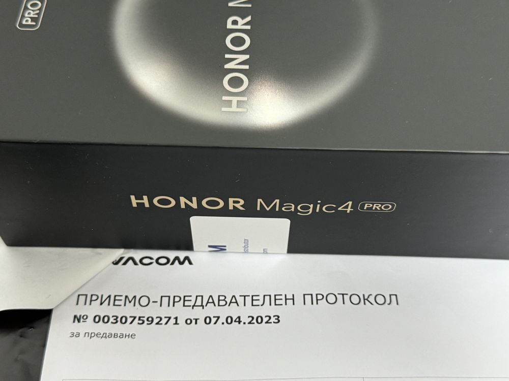 KATO НОВ 256GB Honor Magic 4 Pro Vivacom Гаранция 2025г. Black