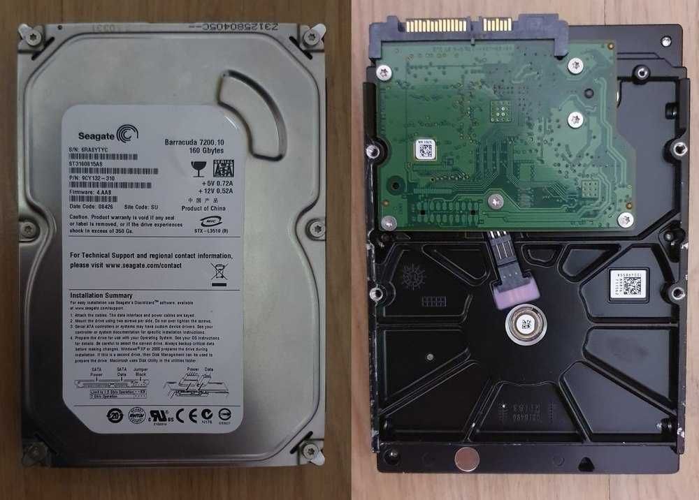 Твърди дискове Seagate 160 и 500 GB