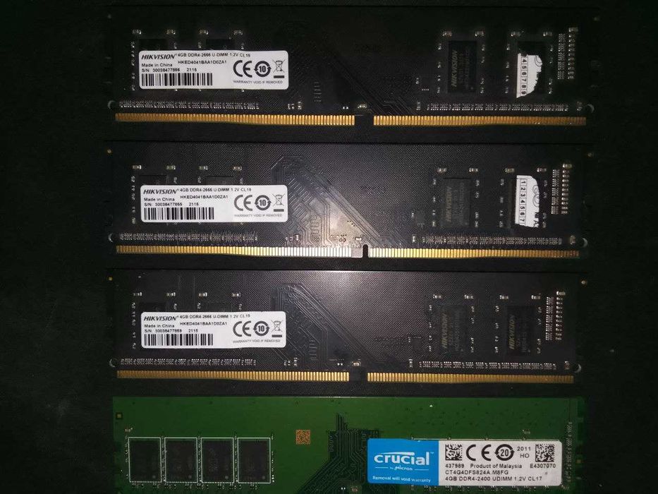 Оперативная память  комплект ОЗУ DDR4 (4x4) 16GB 2666Mhz