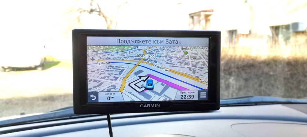 Навигация с офроуд 5 инча Гармин 55 с карта на България и Европа