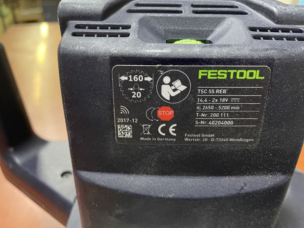 Festool TSC 55 REB потапящ циркуляр на батеий