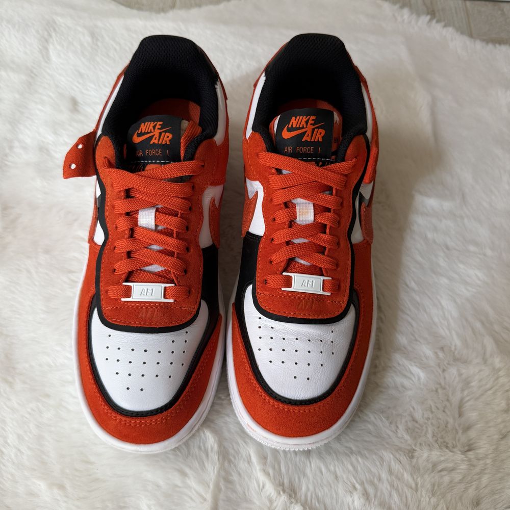 Nike Air Force 1 Shadow 'Cracked Leather - Rush Orange'