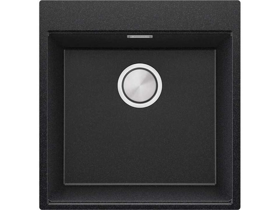 STOP!Christmas Графит кухненска мивка OSLO 50 XXL+ Смесител FLEX+Сифон