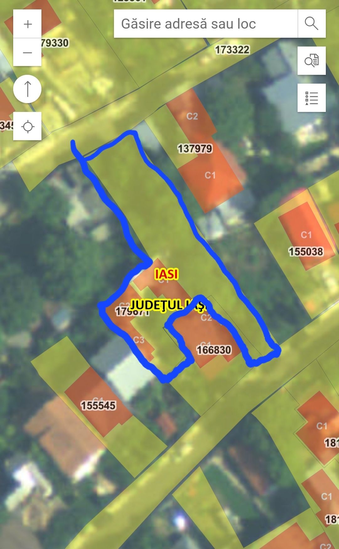 Teren Podul de fier   in zona Rosetti iasi