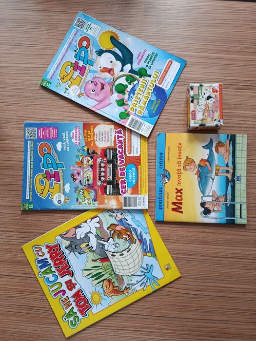 Reviste educative cu activități grădiniță Pipo Rom și Jerry
