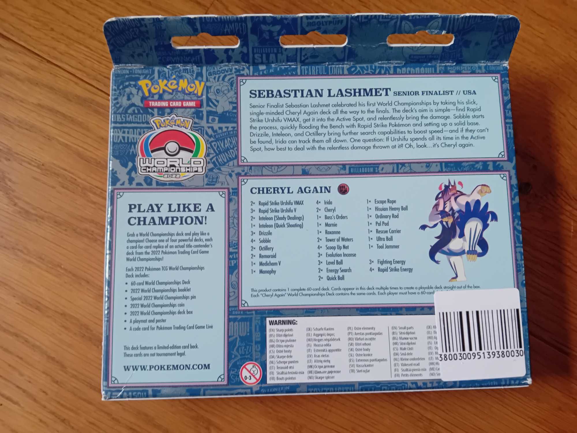 Pokemon карти world championship 2022 отворен без pin и coin