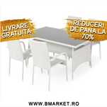 Set mobilier gradina/terasa/balcon 4 scaune + masă 150 x 90 OFERTA