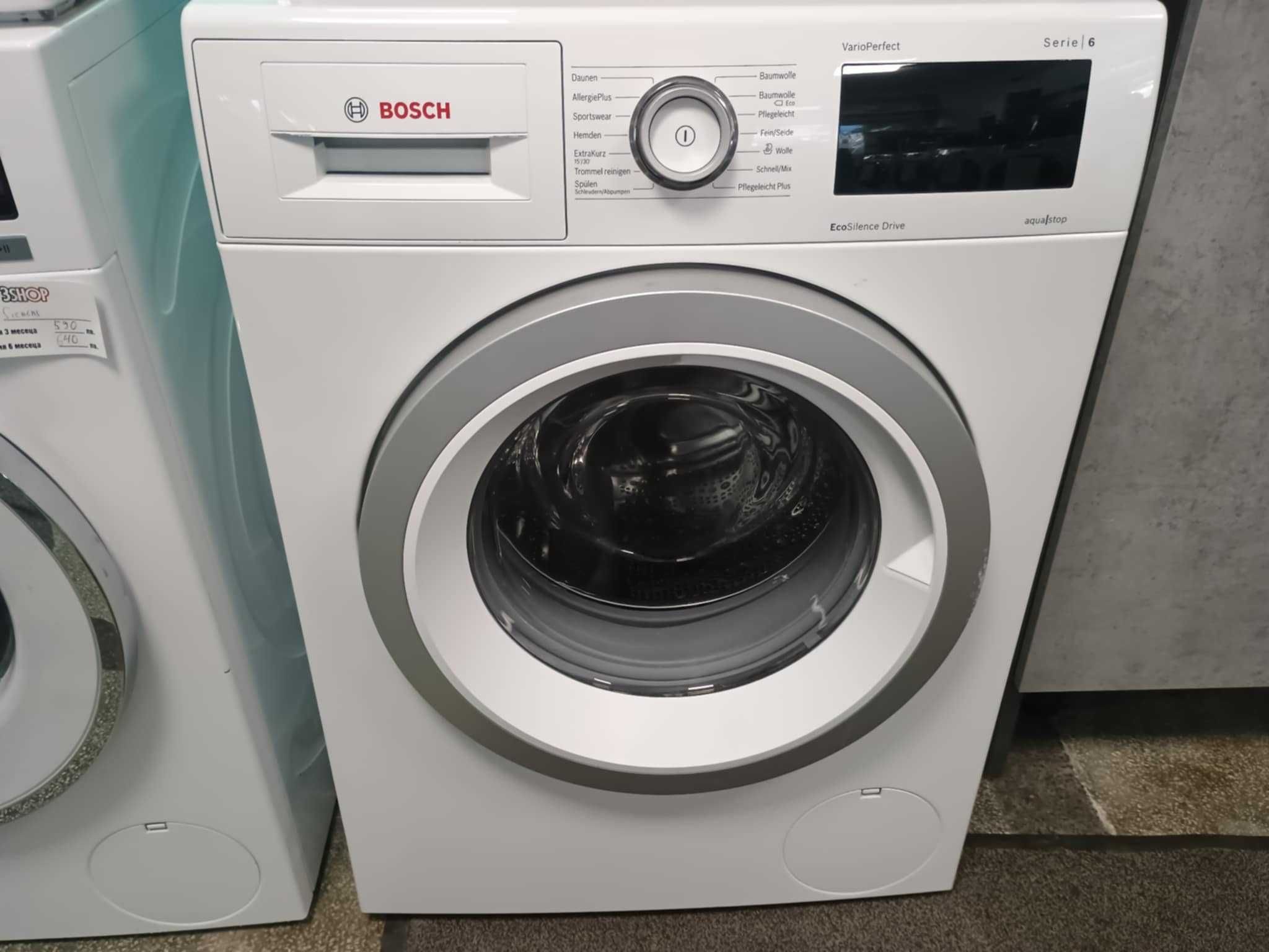 А+++ Инверторна Пералня машина Bosch-Бош 8 кг 1400 об/мин Series 6