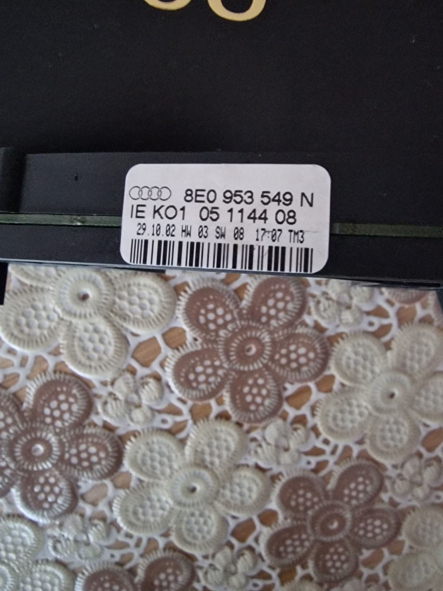 Сензор волан за Audi A4 B7 (04.2002 - 03.2009), № 8E0953549N