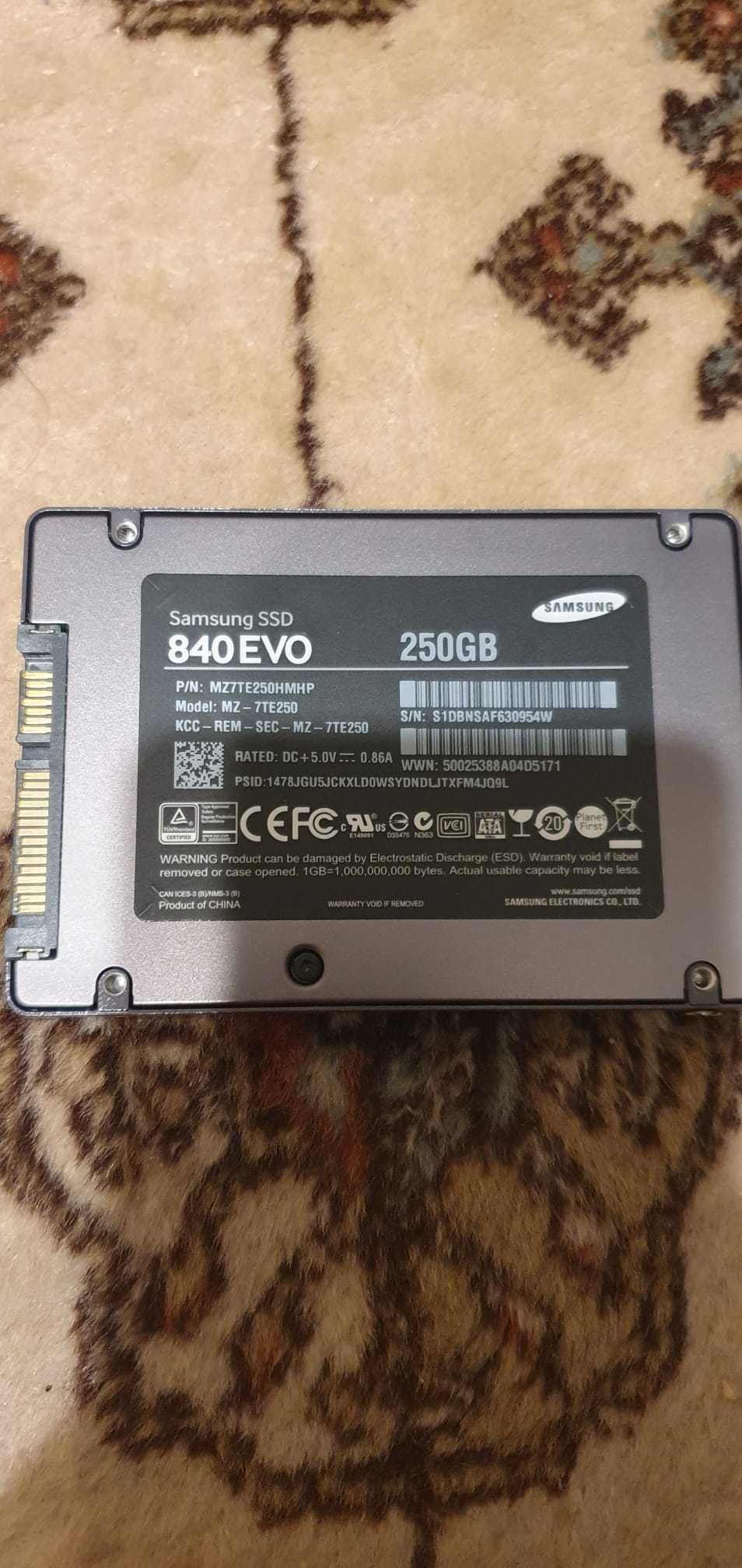 SSD Samsung 840 EVO , 2.5", 250GB, SATA III