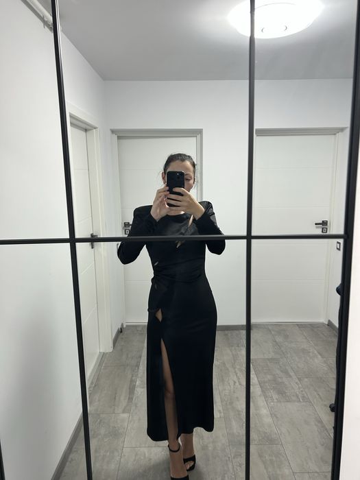 Rochie neagra, lunga, Zara, noua, marimea M