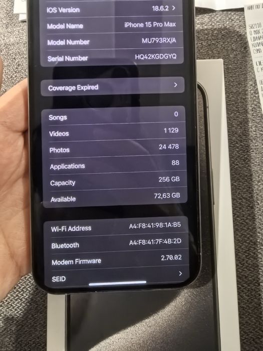 Apple Iphone 15 Pro max 256 GB