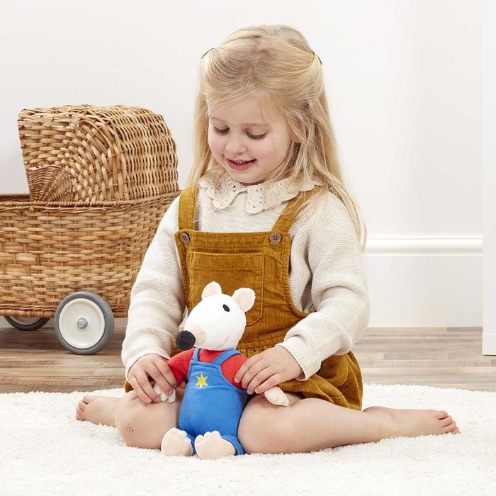 Rainbow Designs Мека плюшена играчка Maisy Mouse с кадифена опашка