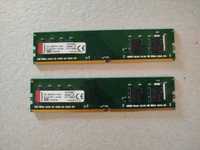 16 GB (2 по 8) DDR4 Kingston 3200 Mhz (1.35V) 2666 Mhz (1.2V) ОЗУ