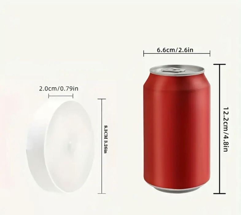 „LED нощна лампа с датчик за движение – безжична/USB