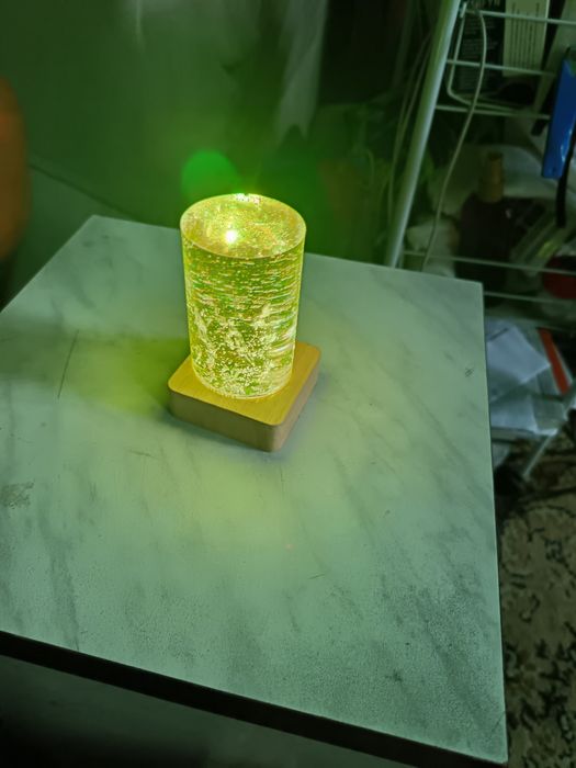 Lampă din rășină epoxidic home made