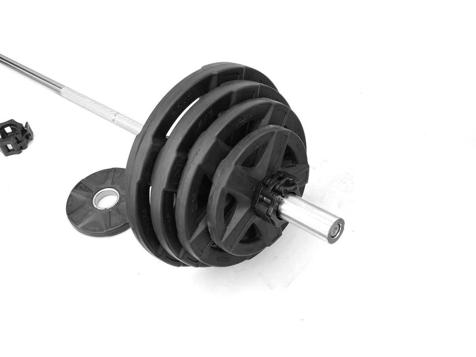 Сет Прав Лост 220 см + 105 кг Дискове, Комплект Щанга