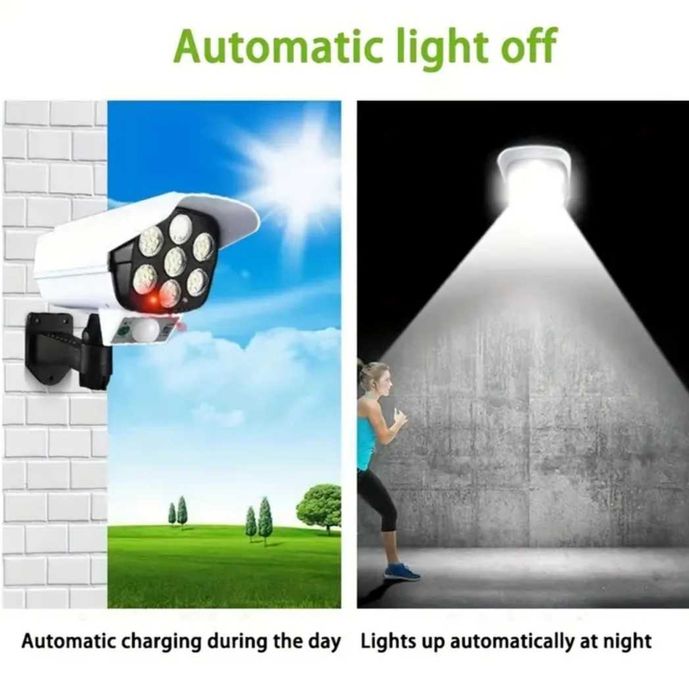 Соларна Лампа Камера с дистанционно 180W Мощност 77LED