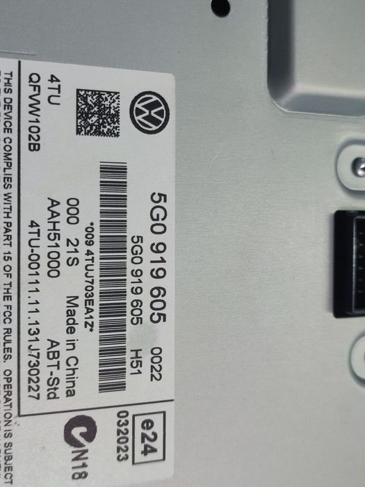 Display Navigatie 5G0919605 Volkswagen VW Golf 7 [2012 - 2017] 1.6 td