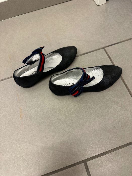 Детски елегантни обувки от естествена кожа на Мона Лиза