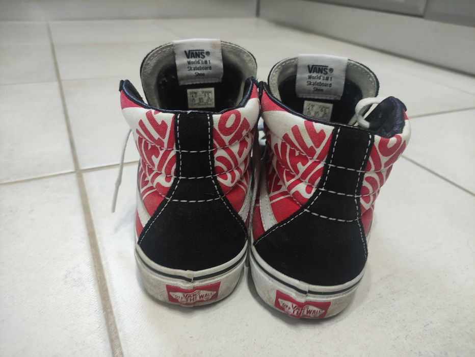 Pantofi sport Vans ghete incaltari adidasi marime nr 35 negri rosii