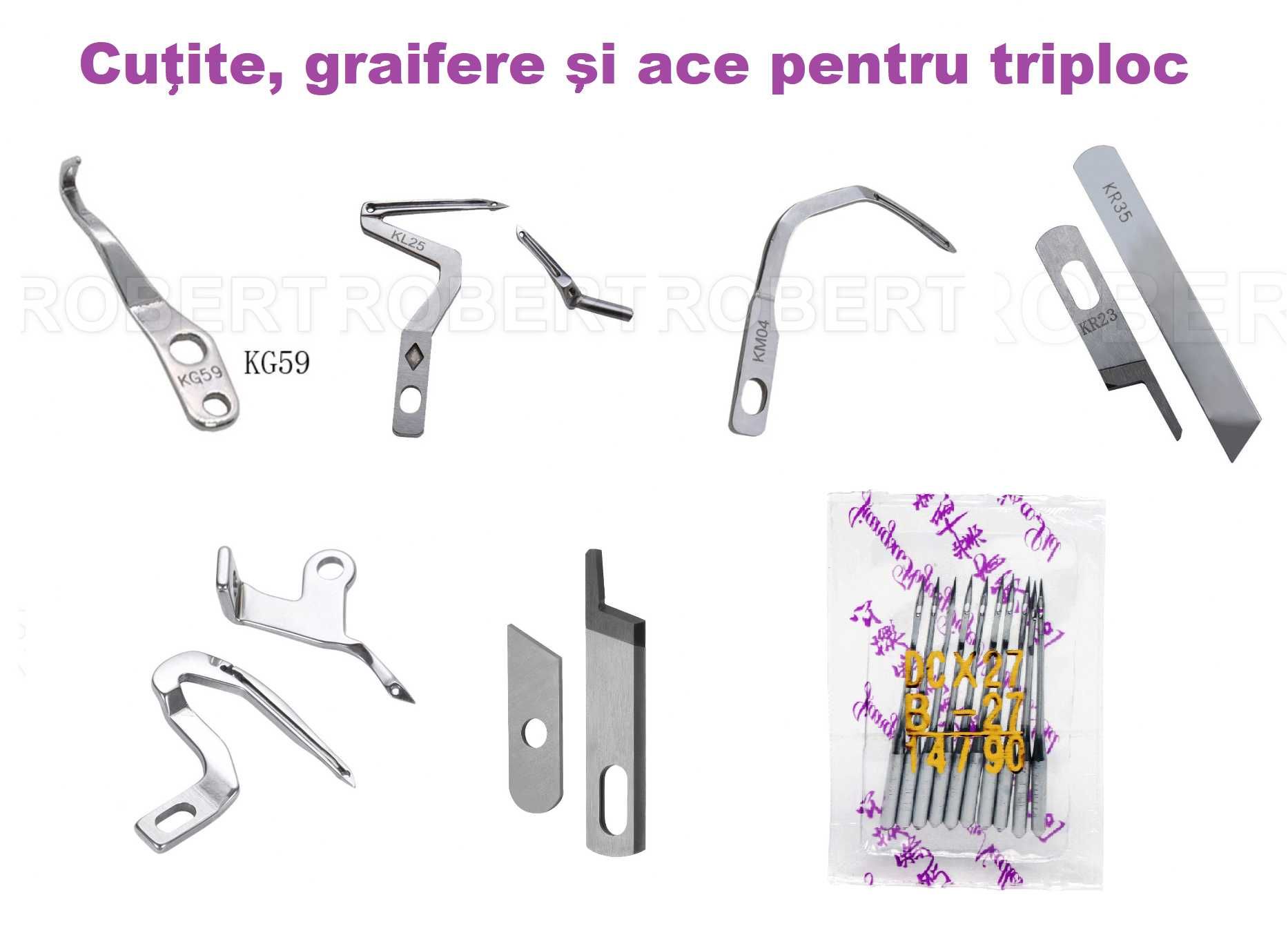 Cutite graifere ace pt TRIPLOC Siruba Pegasus Juki Jack Pfaff Singer