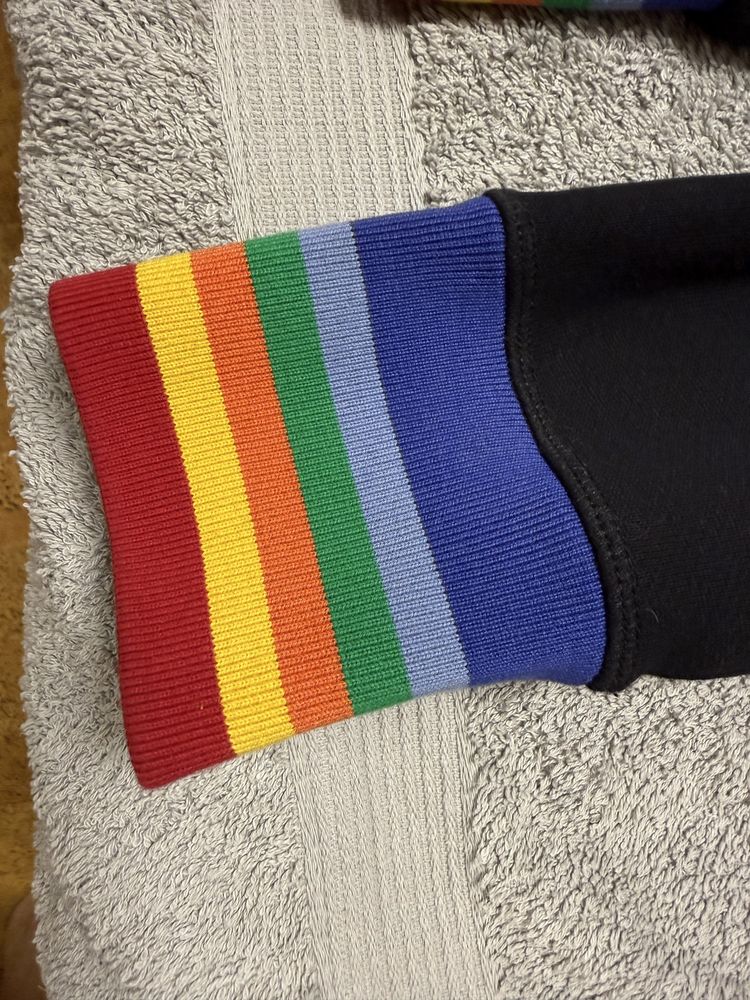 Loewe Rainbow Rib Zip Hoodie L oversize