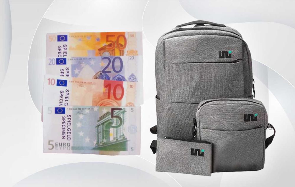 Раница, малка чанта и несесер + още