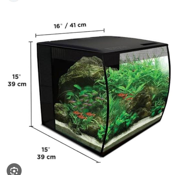 Acvariul Fluval Flex 57 L + Pesti si accesorii pentru acvariu