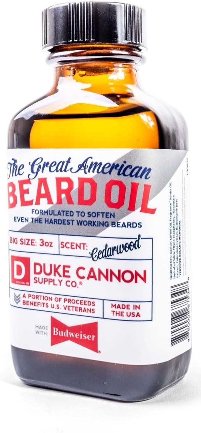 Ulei de Barbă Duke Cannon Cedarwood Scent Made with Budweiser