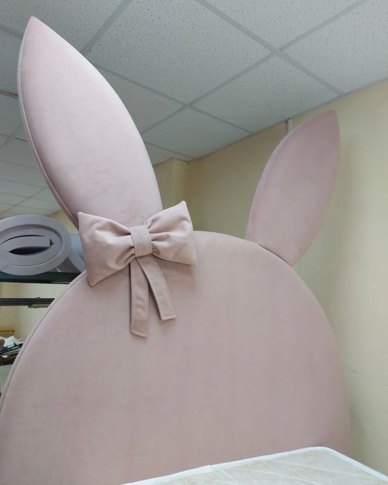 Детская мягкая кровать Зайка