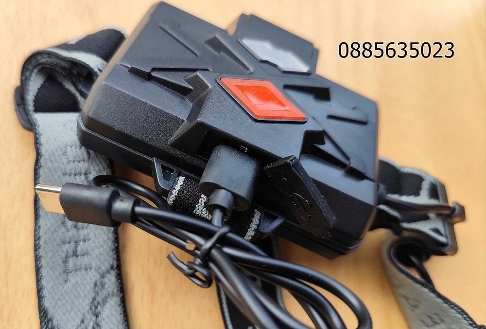 Мощен челник CREE XHP 90.3 / 3 батерии и USB - Type C /