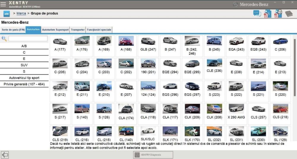 Tester/Diagnoza MERCEDES Xentry/Das Passthru la fel ca C3/C4/C5/C6