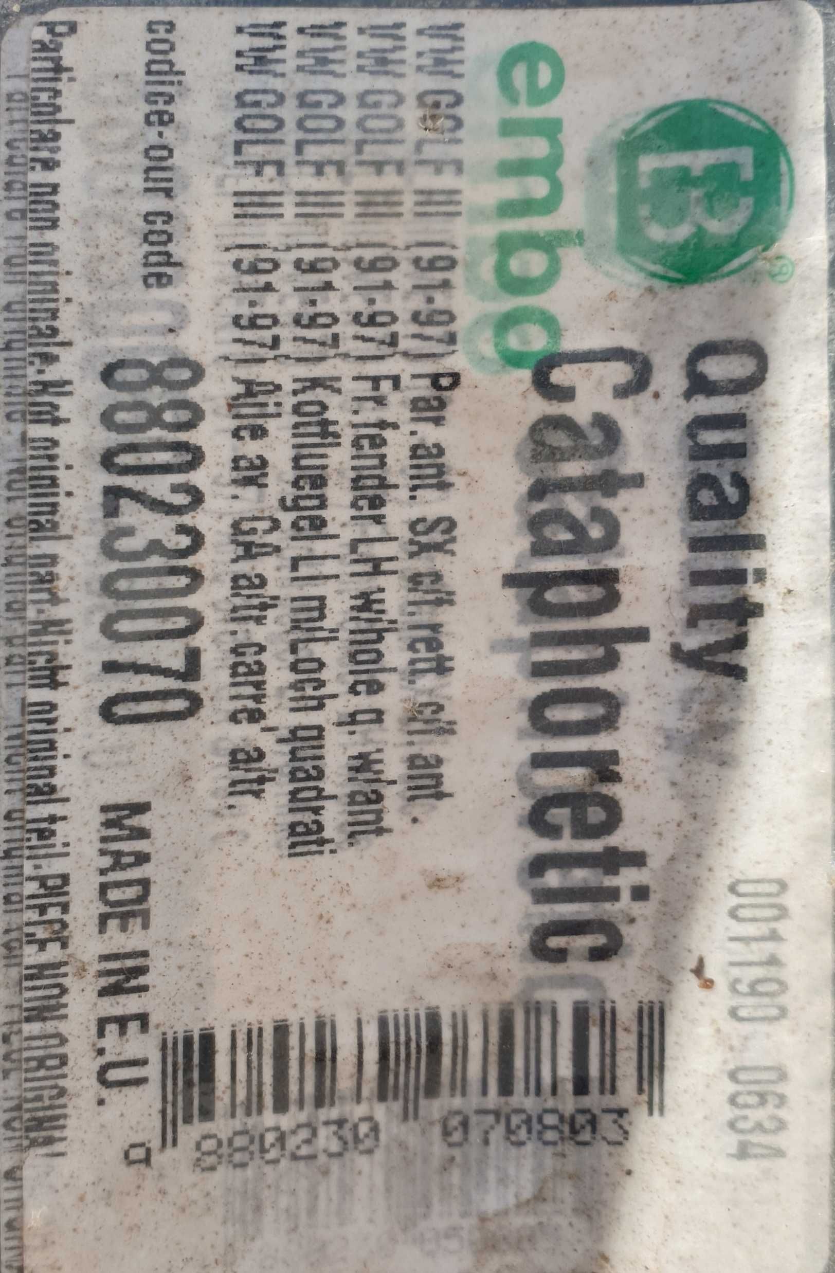 Aripa Volkswagen golf 3 stanga, dreapta fața