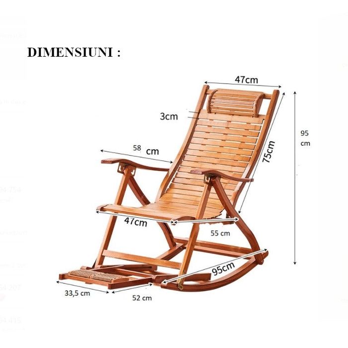 Fotoliu Balansoar care se poate transforma în sezlong