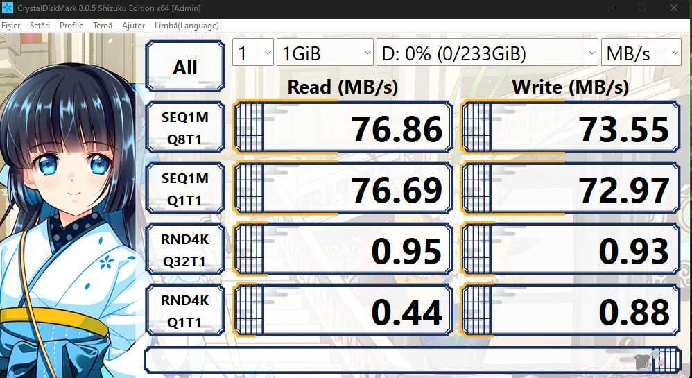 Vând HDD 2.5 INCH WD Scorpio Blue "250 GB" intern SATA 5400 rpm