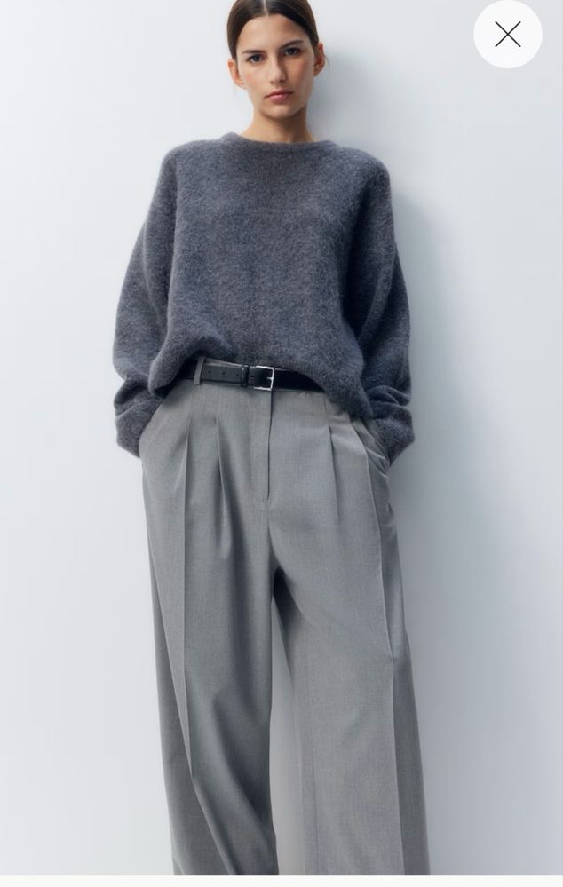 Pantaloni largi eleganti femei h&m noi