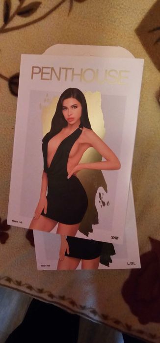 Еротична рокля в черно и бяло